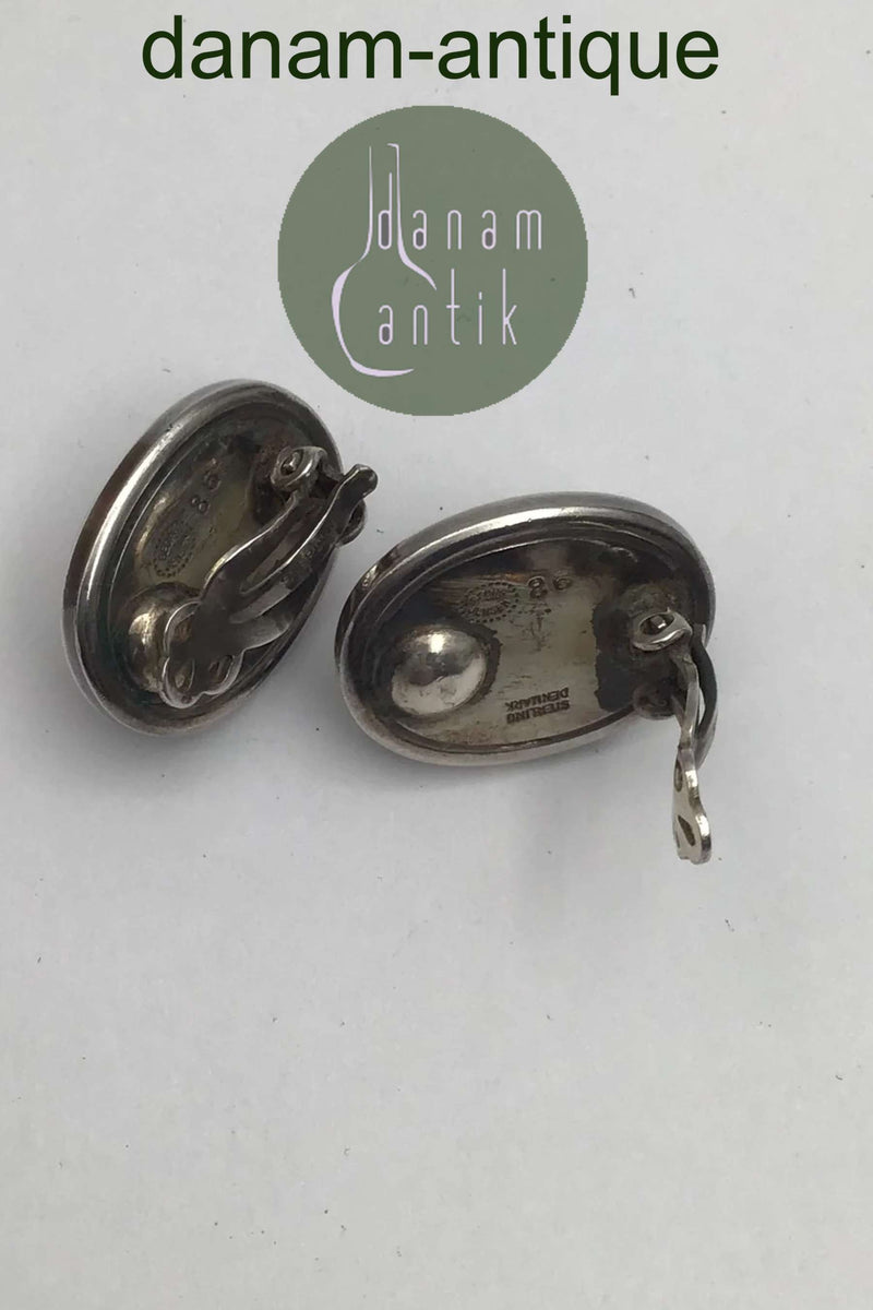 Georg Jensen Sterling Sølv Øreringe No. 86 (Clips)