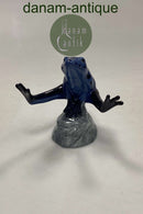 Royal Copenhagen Good Luck Frogs Figurine - Blue Frog No. 557