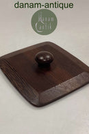 Bing og Grøndahl / Kronjyden Relief Trælåg til skål med hanke