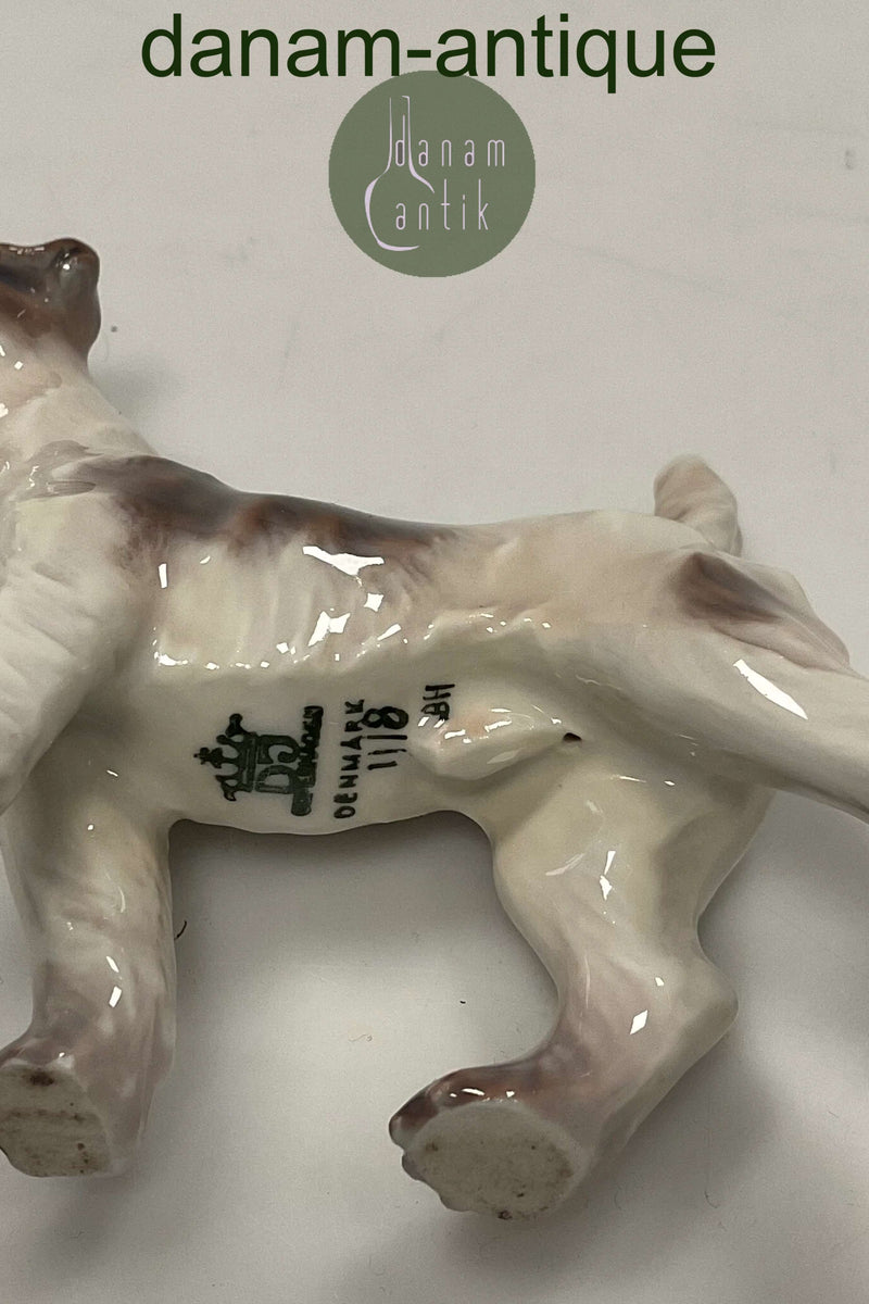 Dahl-Jensen Figur Ruhåret Foxterrier No. 1118