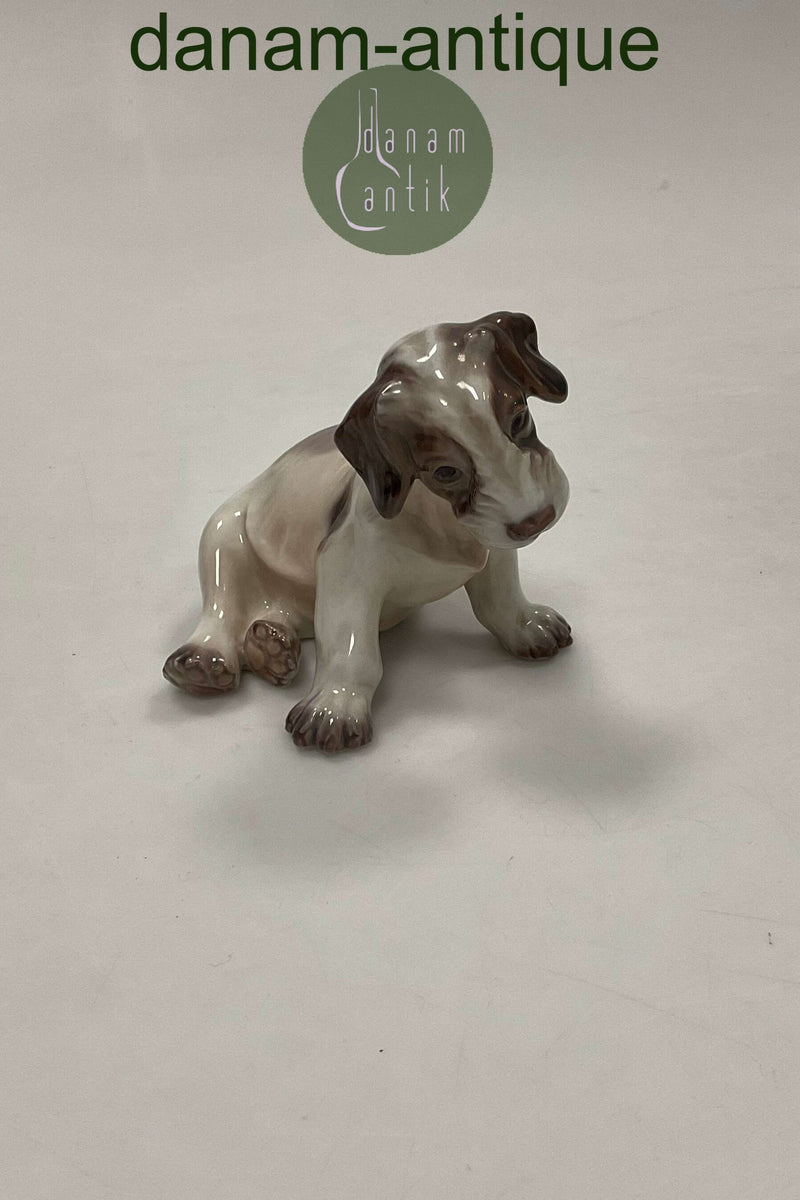Dahl Jensen Figur Hund Ruhåret Foxterrier Hvalp No. 1008