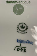 Royal Copenhagen Musselmalet Helblonde med gennembrudt kant Flad Tallerken No 1/1098