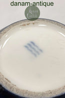 Tidlig Royal Copenhagen Art Nouveau Vase med Påfugl i guld og Blå