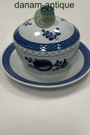 Royal Copenhagen / Aluminia Blå Tranquebar Smørskål No. 1263
