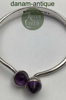 Bent Knudsen Sterling Silver Bangle (Amethyst)