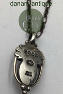 Georg Jensen Sterling Sølv Årsvedhæng 2003 (Rosa Quartz)