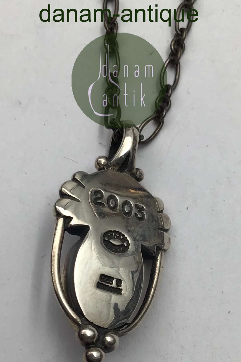 Georg Jensen Sterling Sølv Årsvedhæng 2003 (Rosa Quartz)