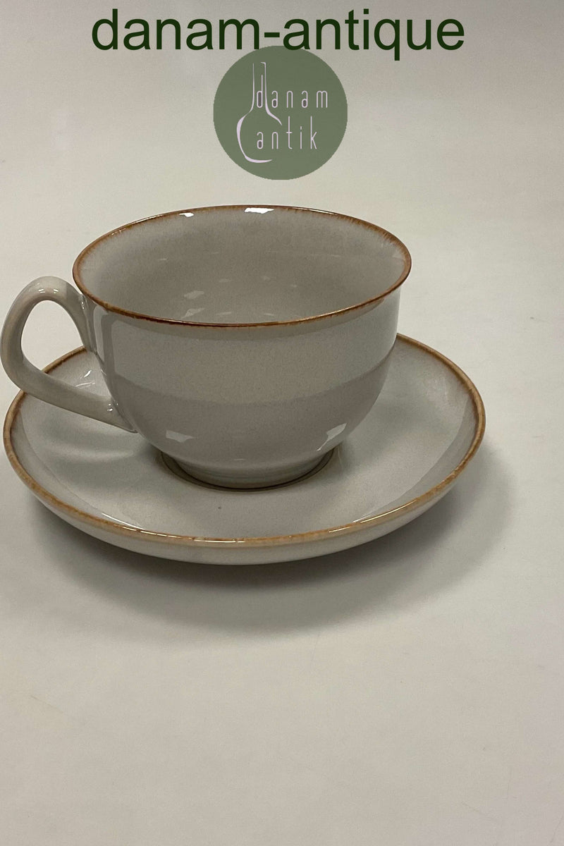 Bing og Grøndahl Glaseret Stentøj Coppelia Thekop med Underkop No 475