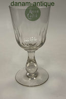 Holmegaard Edward Store Rødvinsglas Olivenslebet med Balusterstilk