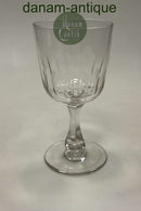 Holmegaard Derby Rødvinsglas 19cm Klart glas med oliv slibing og facet slebet stilk. Fra 1890-1950