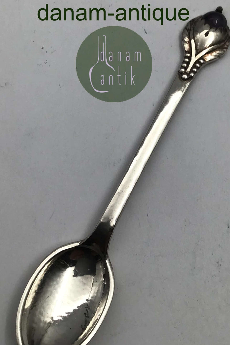 Evald Nielsen Sølv No 3 Kaffeske (Ametyst)