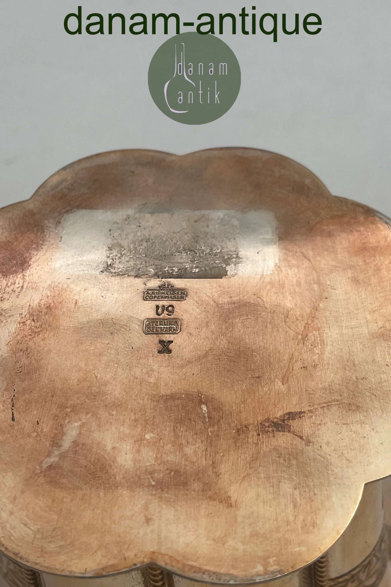 A. Michelsen Sterling Sølv Margrethe Bæger forgyldt