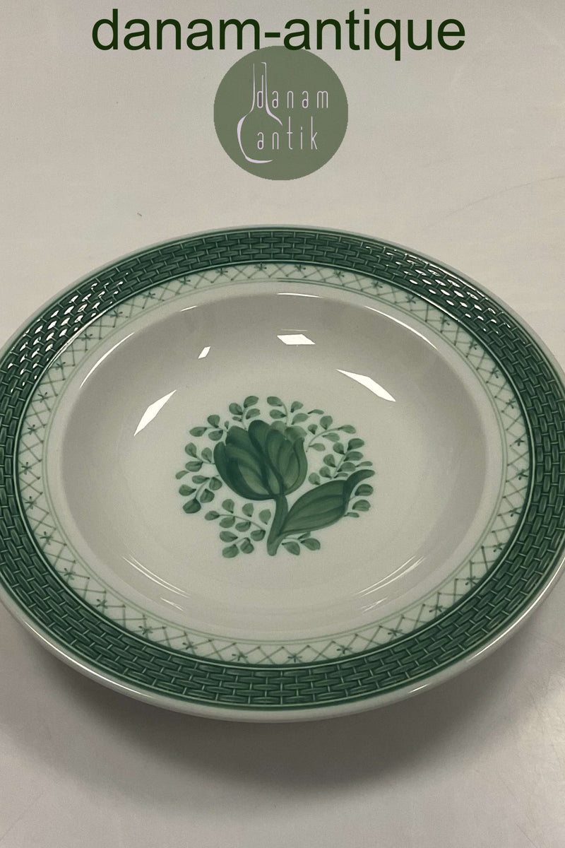 Royal Copenhagen Grøn Tranquebar Dyb Tallerken No 1847