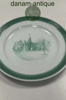 Royal Copenhagen Green Tranquebar Large Plate made for Kolonihaveforbundet