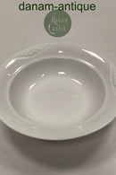 Royal Copenhagen White Magnolia with unglazed relief Deep Plate No 604