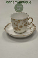 Tidlig Royal Copenhagen Art Nouveau Kop og underkop No 2