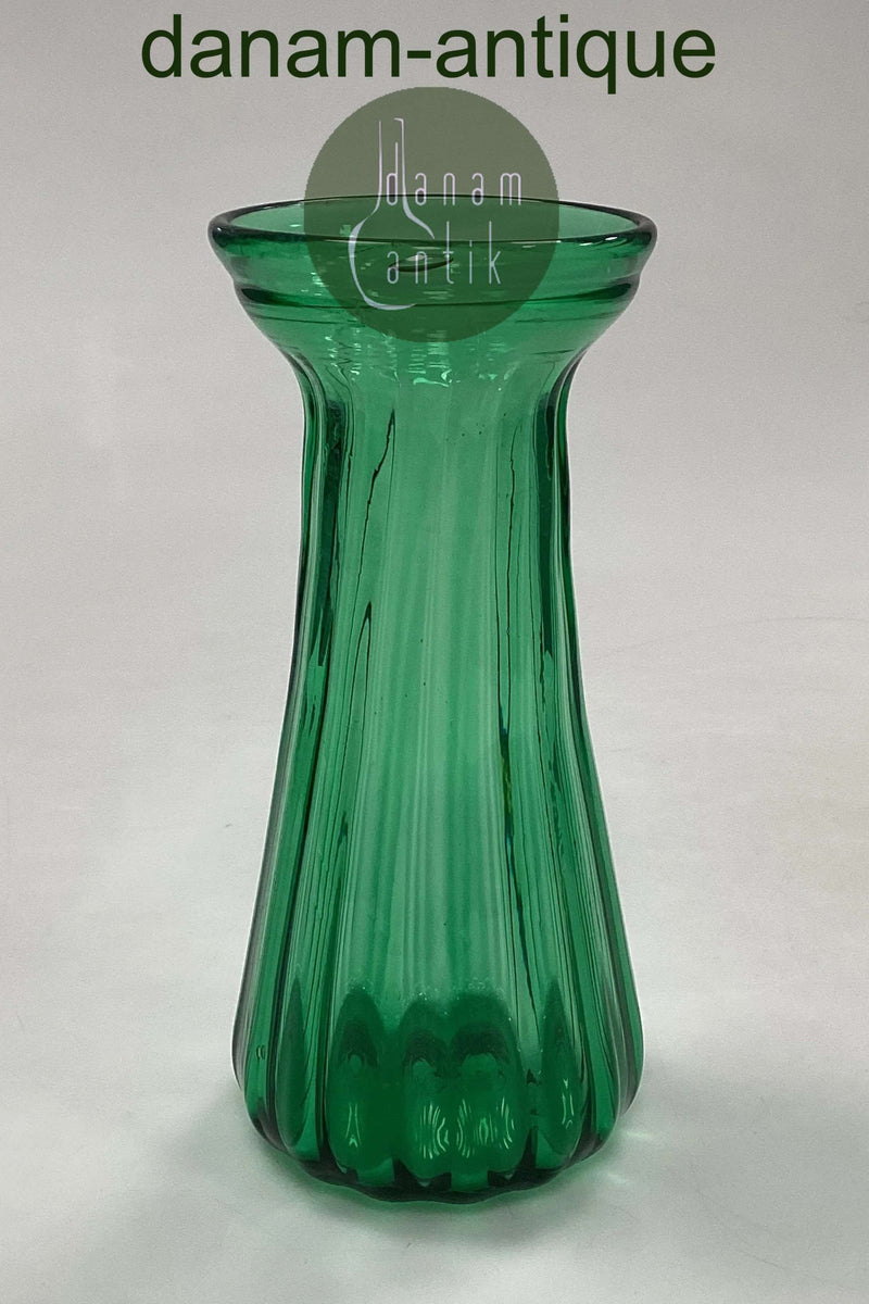 Flaskegrøn Blomsterløg Vase Holmegaard / Kastrup / Fyens Glasværk