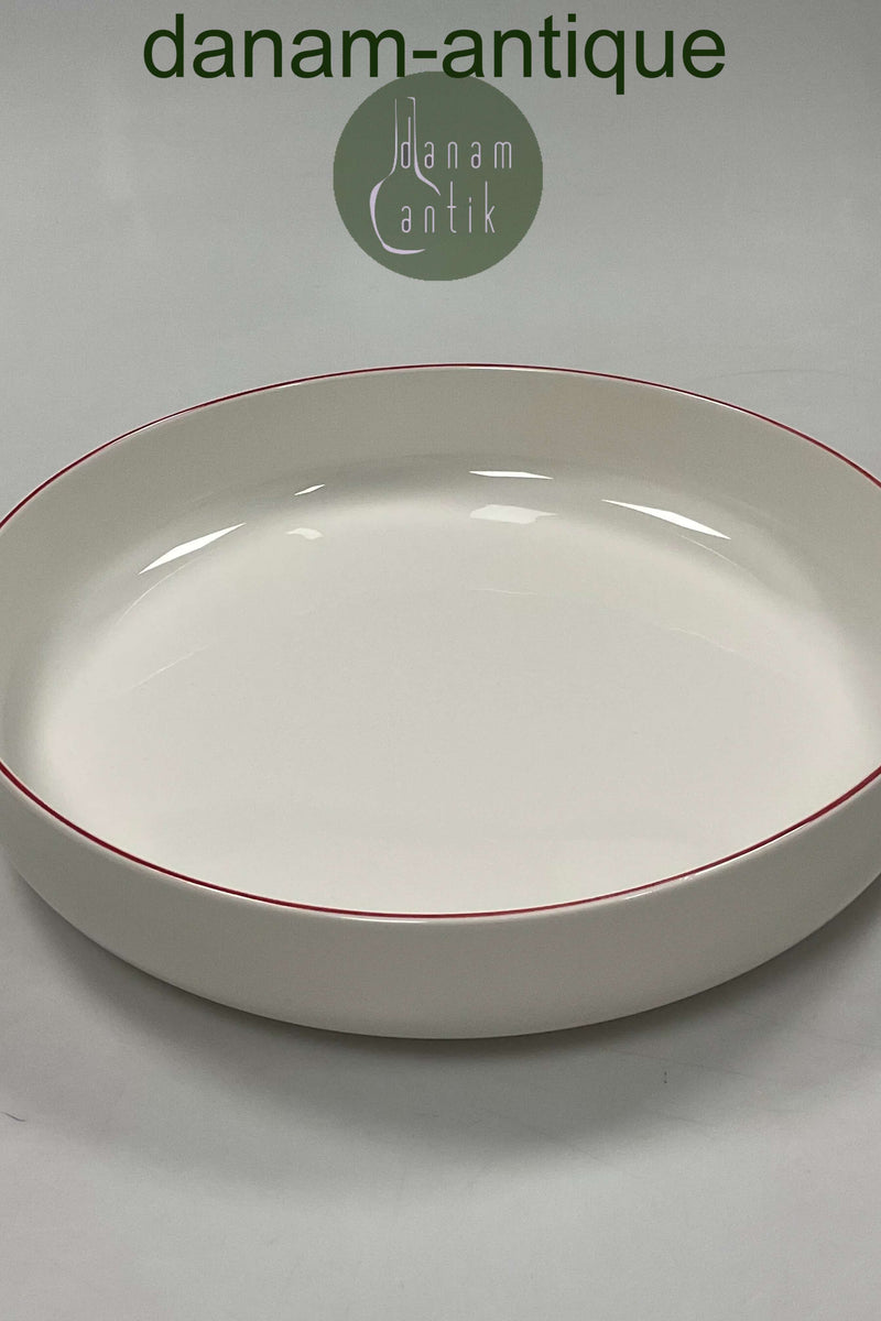 Royal Copenhagen Rødkant Lav Rund Skål No. 3059