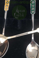 Egon Lauridsen (ELa) Sterling Sølv/Emalje Moccaskeer Forgyldt(6)