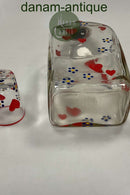 Holmegaard Jacob Bang Kantineflaske med 1 glas Hjerter