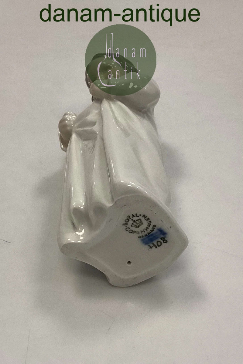 Royal Copenhagen Figur No. 408 - Godmorgen (Pige i natkjole)