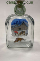 Holmegaard Harald Wiberg Nisse og Hund Snapseflaske