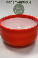 Holmegaard Palet Stor orangerød Glasskål