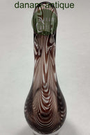 Holmegaard Duckling / Næb-Vase med mørkelilla guirlander