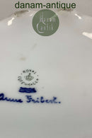 Royal Copenhagen Unika Vase af Anne Fribert med sydlandsk landskab og firben