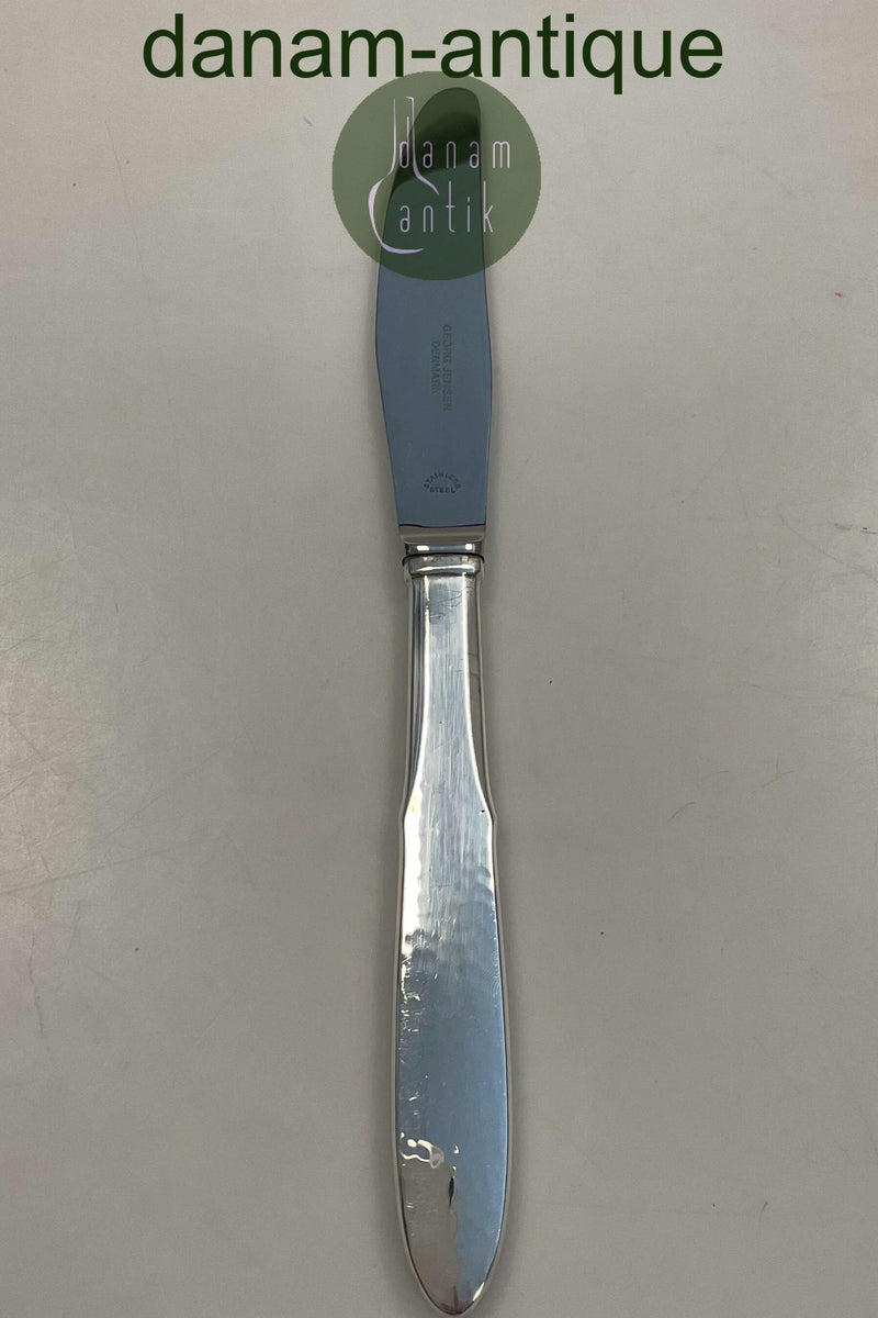 Georg Jensen Sølvplet Mermaid Spisekniv med langt skaft