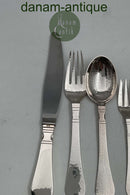Georg Jensen Sterling Sølv Antik Bestiksæt til 8 personer 40 dele