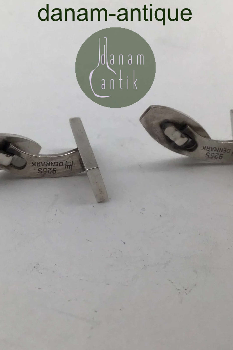 Hans Hansen Sterling Sølv Manchetknapper No. 645