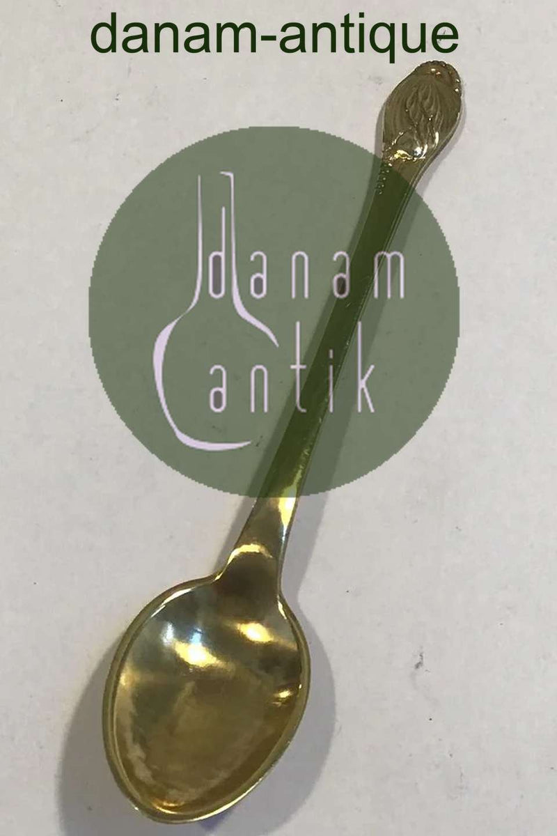 Evald Nielsen No 10 Sølv Kaffeske, forgyldt