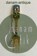 A. Michelsen 1988 Julegaffel Forgyldt Sterling Sølv med emalje