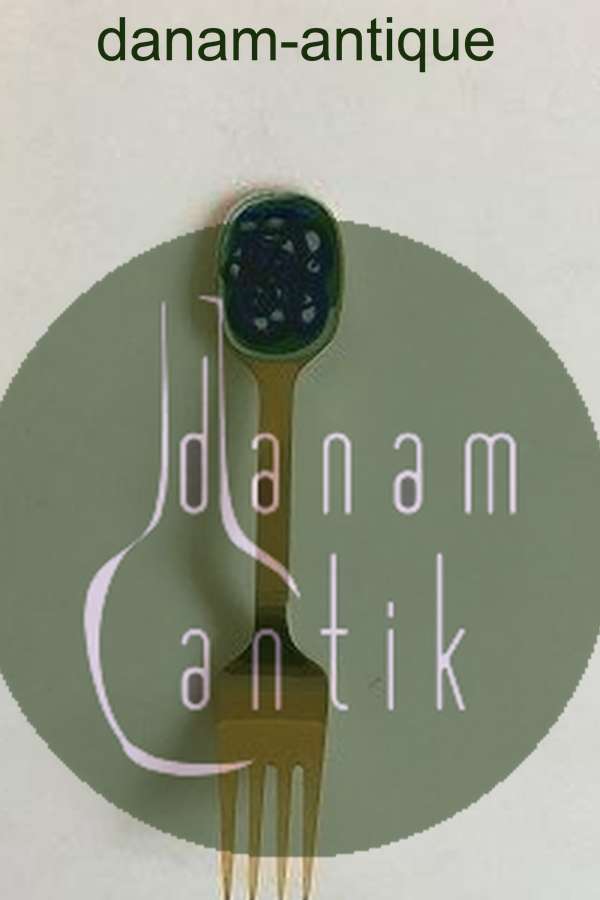 A. Michelsen 1987 Julegaffel Forgyldt Sterling Sølv med emalje