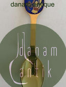 A. Michelsen 1985 Juleske Forgyldt Sterling Sølv med emalje