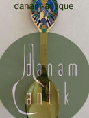 A. Michelsen 1984 Weihnachtslöffel Vergoldetes Sterlingsilber mit Emaille