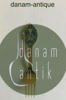 A. Michelsen 1984 Julegaffel Forgyldt Sterling Sølv med Emalje