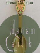 A. Michelsen 1982 Juleske Forgyldt Sterling Sølv med emalje