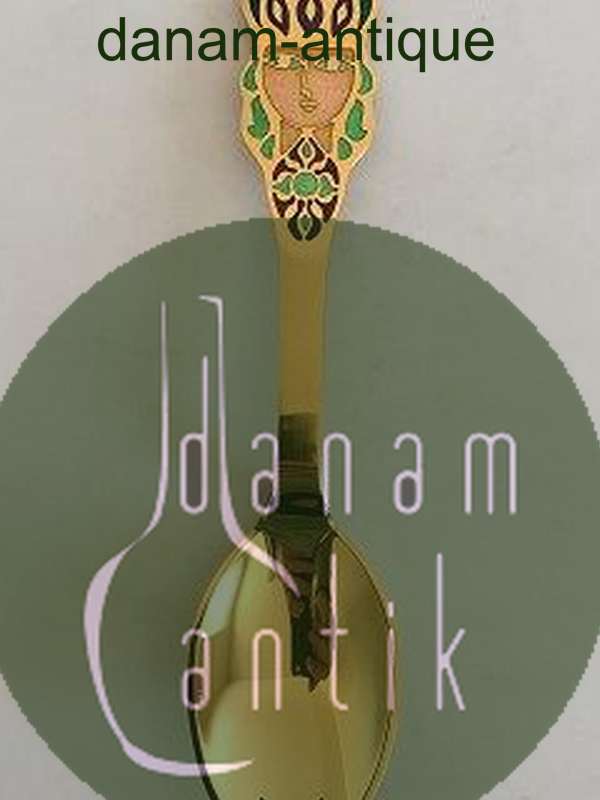 A. Michelsen 1982 Juleske Forgyldt Sterling Sølv med emalje