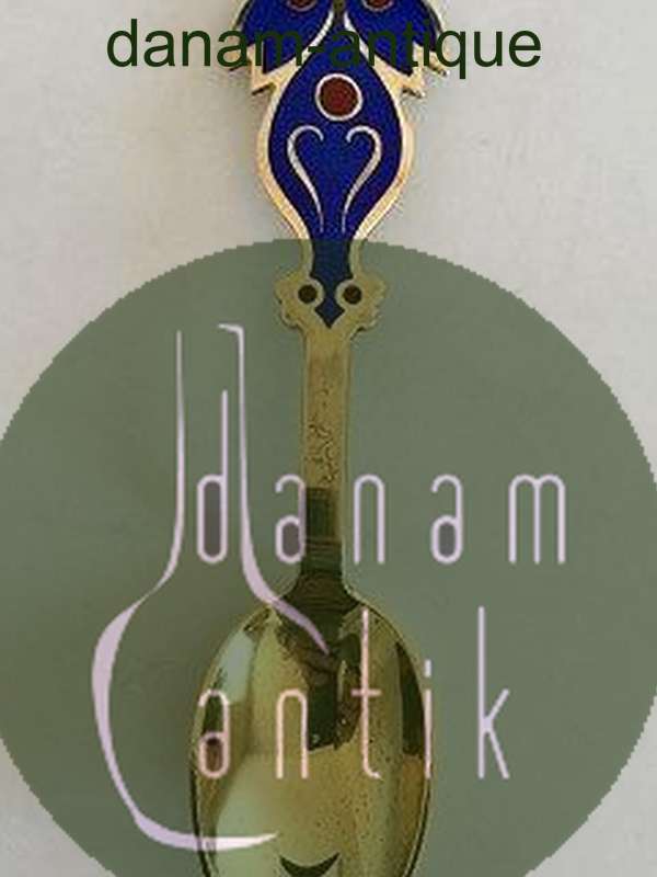 A. Michelsen 1974 Juleske Forgyldt Sterling Sølv med Emalje