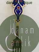 A. Michelsen Christmas Fork 1974 Gilded Sterling Silver with Enamel
