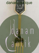 A. Michelsen 1973 Julegaffel Forgyldt Sterling Sølv med Emalje