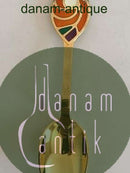 A. Michelsen 1971 Juleske  Forgyldt Sterling Sølv med Emalje