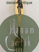 A. Michelsen Julegaffel 1966 Forgyldt Sterling Sølv med Emalje