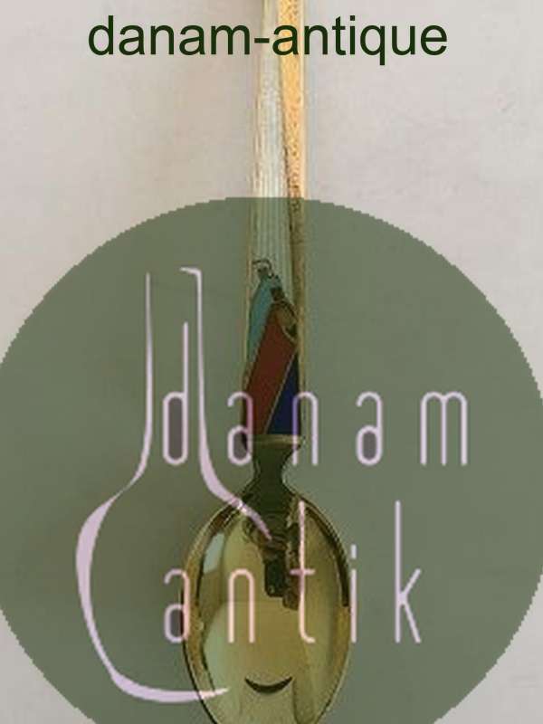 A. Michelsen 1958 Juleske Forgyldt Sterling Sølv og Emalje