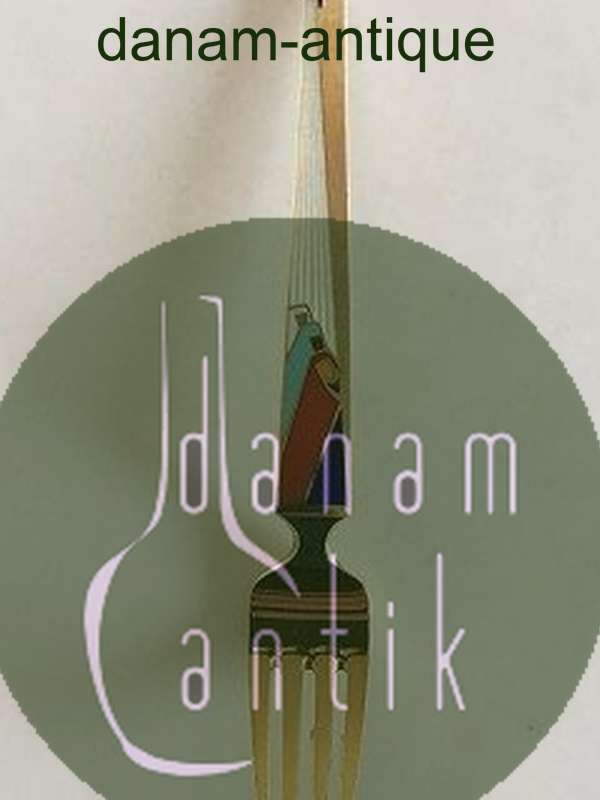 A. Michelsen Julegaffel 1958 Forgyldt Sterling Sølv og Emalje.