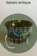 Engelsk kobber lustre sukker skål med farverigt relief. Keramik