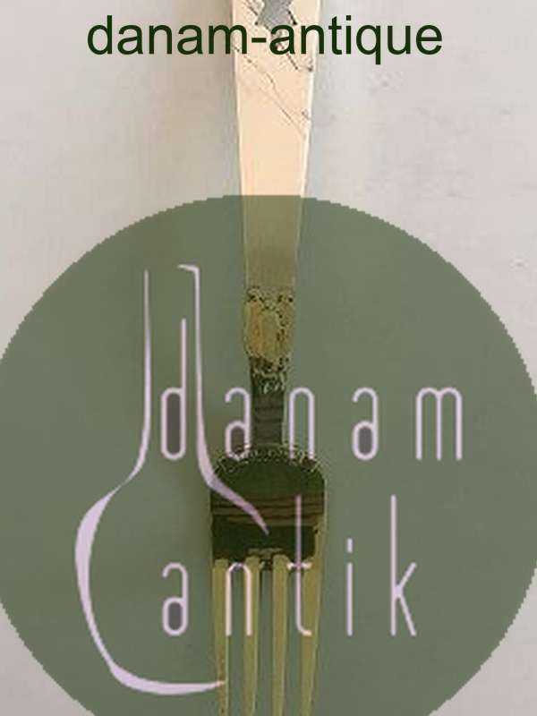 A. Michelsen 1940 Julegaffel Forgyldt Sterling Sølv.