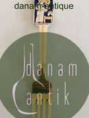 A. Michelsen 1934 Julegaffel Forgyldt Sterling Sølv med Emalje.